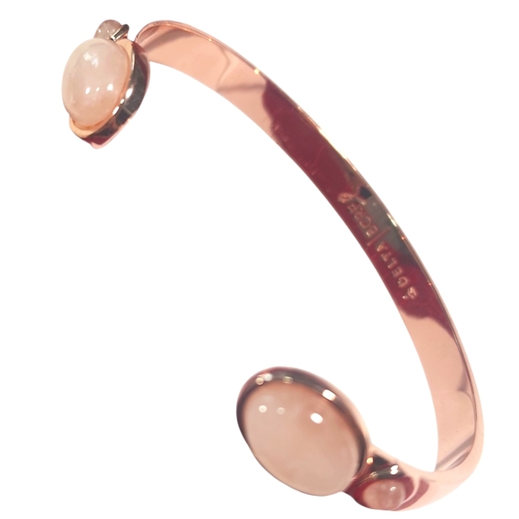 Jewelry - Elegant Rose Gold Bangle with Pink Accents